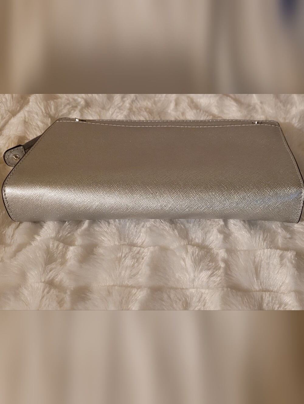 Silver Michael Kors Purse - Crosbody/Shoulder or Clutch - LIKE NEW - Picture 7 of 14